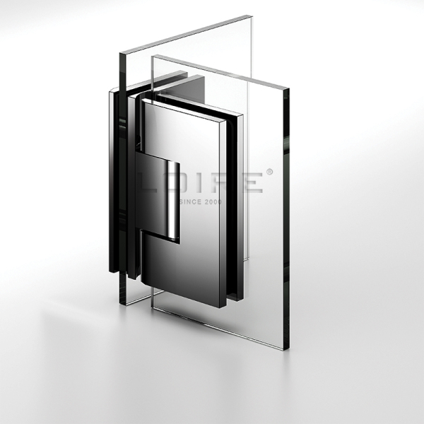 Adjustable Heavy Duty Shower Hinges Wall Mount For Glass Shower Door 90 Degree L-5175