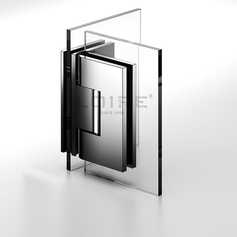 Adjustable Heavy Duty Shower Hinges Wall Mount For Glass Shower Door 90 Degree L-5175