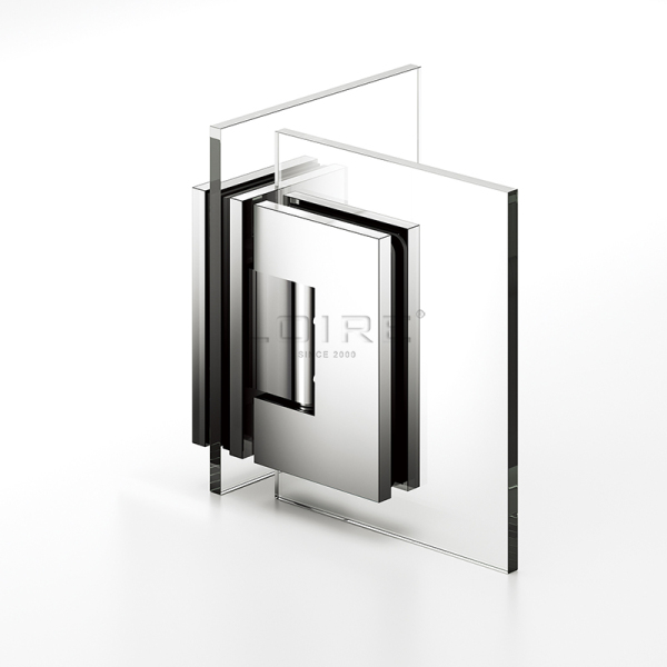 Adjustable Standard Duty Shower Hinges With Covers For Frameless Shower Glass Door L-5105AD