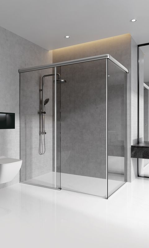 Aluminium Sliding Door Shower Hardware Shower Enclosure Hardware S001 90 Degree