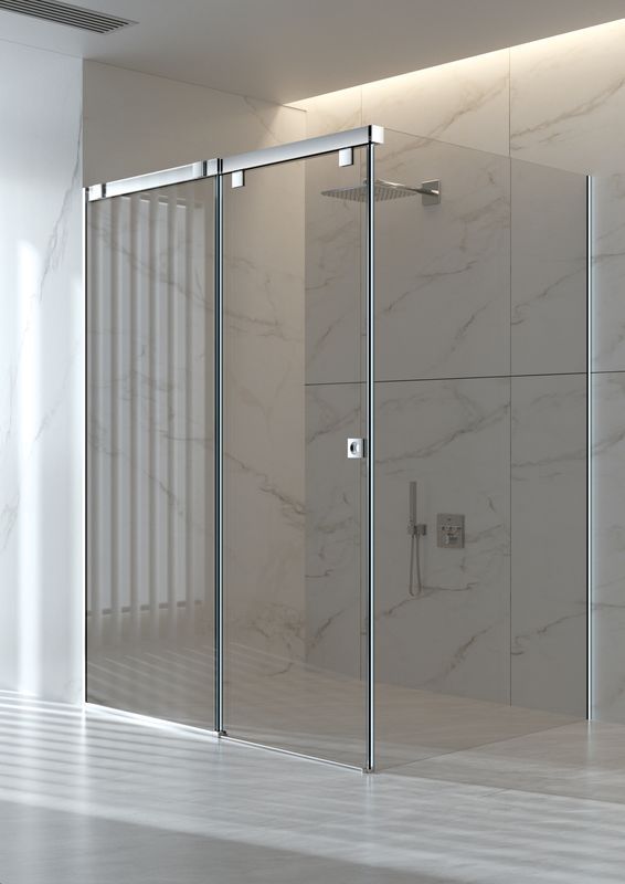 Aluminium Sliding Door System Shower Hardware Glass Door Rail System S016