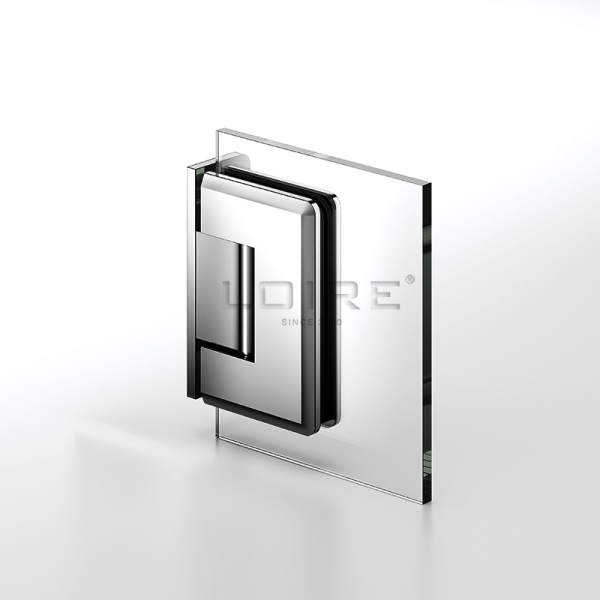 Best Sell Standard Duty Shower Hinges Wall Mount 90 degree Glass Clamp OffSet Back Plate Glass Door Hinge L-2112