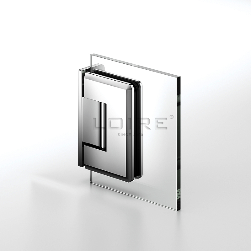 Best Sell Standard Duty Shower Hinges Wall Mount 90 degree Glass Clamp OffSet Back Plate Glass Door Hinge L-2112