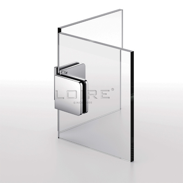 Beveled Edge Shower Glass Clamps Adjustable Glass-to-Glass Clamp L-2548
