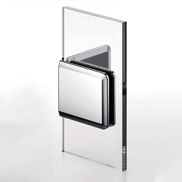 Beveled Edge Shower Glass Clamps Wall to Glass Bathroom Glass Door ClIps L-2602