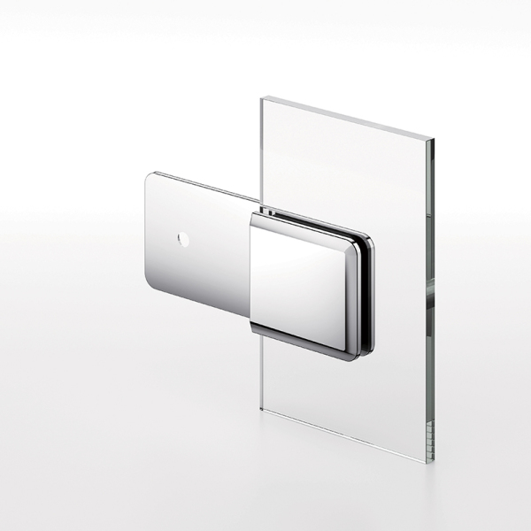 Beveled Edge Shower Glass Clamps Wall to Glass Bathroom Glass Door ClIps L-2603