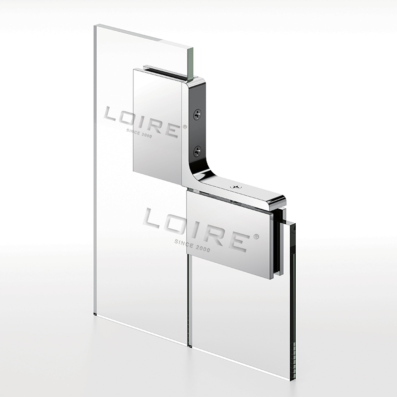 Pivot Shower  Hinges Inline Panel Mount Glass to Glass Glass Door Clamp L-2354