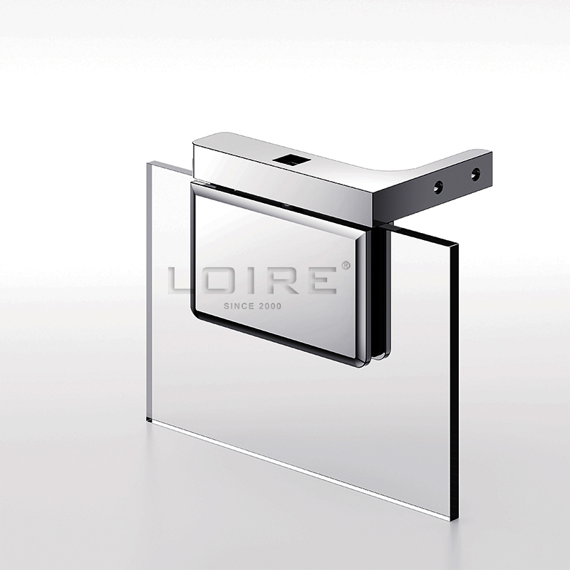 Pivot Shower  Hinges Right Hand Mount Shown Offset Bracket Wall Mount Solid Brass Hinge L-2361R