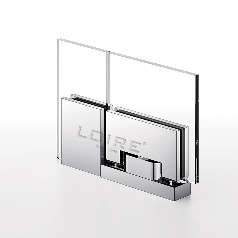 Pivot Shower  Hinges Top Or Bottom Mount Glass Door Hinge With Attached U Clamp L-2372
