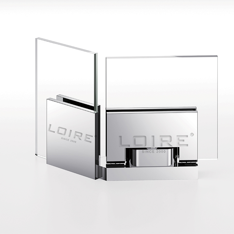 Pivot Shower  Hinges Top Or Bottom Mount Glass Door Hinge With Attached U Clamp L-2373