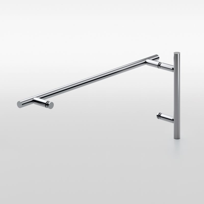 Pull handle Towel Bar Combination Sets Bathroom Black Glass Door Handle L-2870