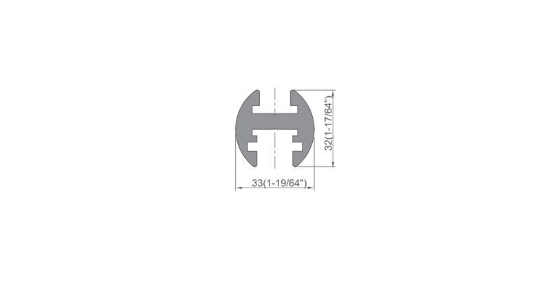 Shower Door Header Kits Accessories Aluminium Profile Doorframe L-2960A