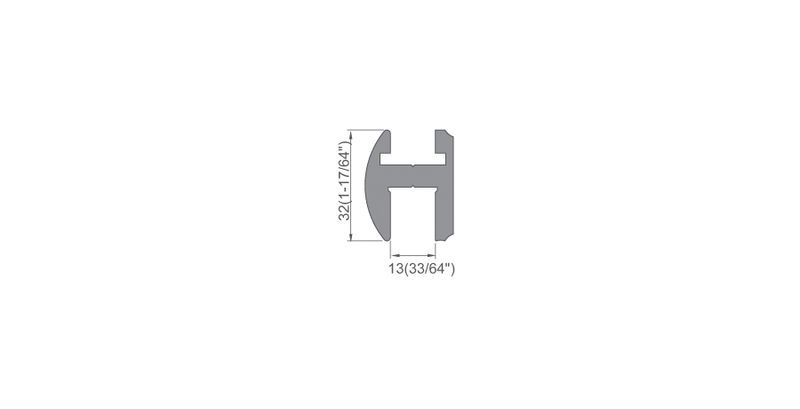 Shower Door Header Kits Accessories Aluminium Profile Doorframe L-2960