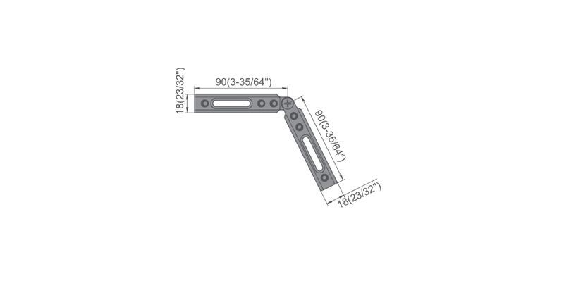 Shower Door Header Kits Accessories Heavy Duty Adjustable Bracket L-2793