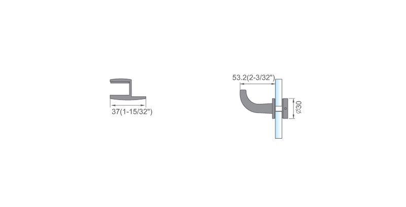 Shower door header kits accessories Glass Hardware Shower Accessories L-2718