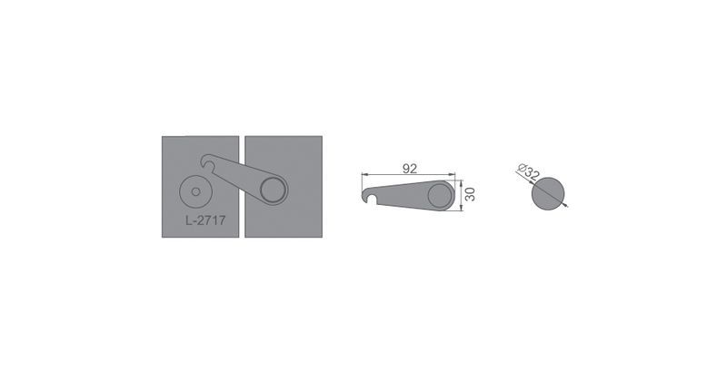 Shower door header kits accessories Glass Hardware Wholesale L-2717