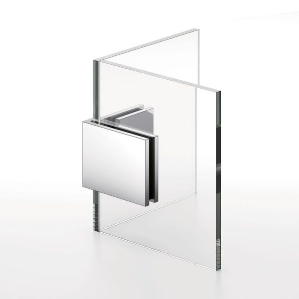 Square Corner Shower Glass Clamps Glass To Glass Hot Sell Hinge L-2635