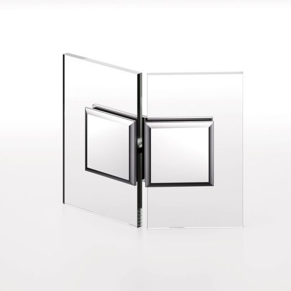 Square Corner Shower Glass Clamps Glass to Glass135 degree Bathroom Accessories L-2686