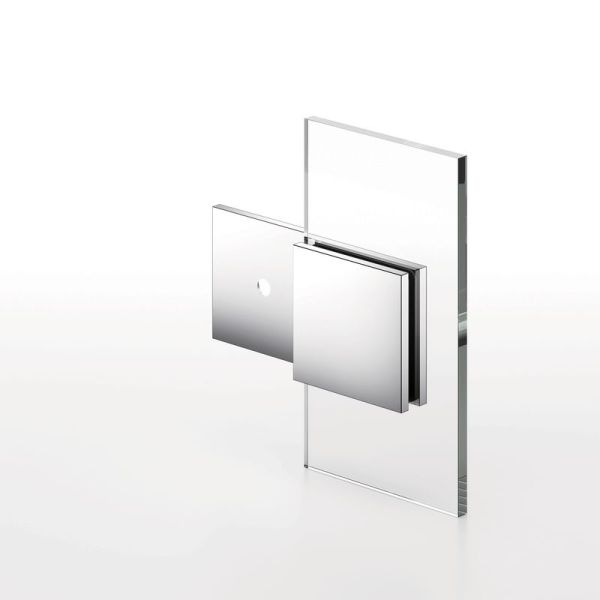 Square Corner Shower Glass Clamps Wall To Glass 180 Degree Glass Clips L-2643
