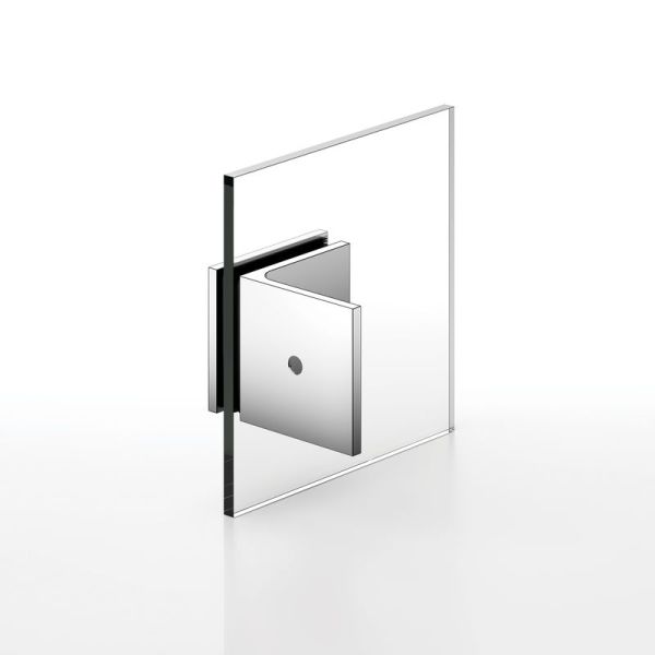 Square Corner Shower Glass Clamps Wall To Glass Brass Glass Clips L-2642
