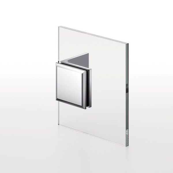 Square Corner Shower Glass Clamps Wall to Glass Bathroom Accessories L-2682