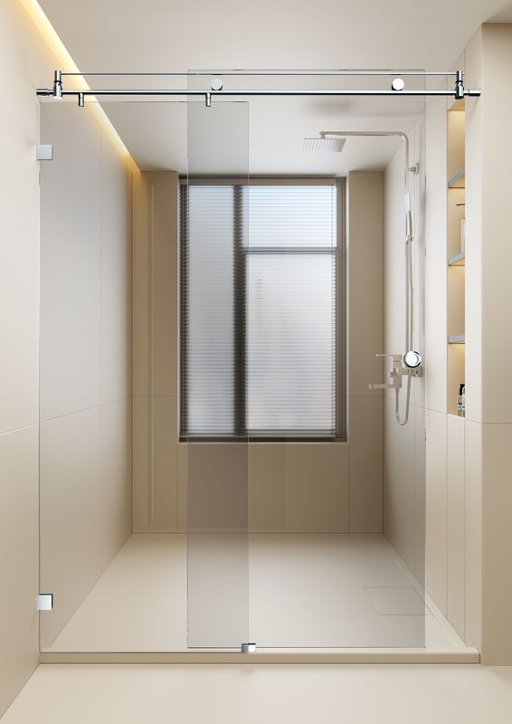 Stainless Steel Sliding Door Shower Hardware Glass Shower Door Fittings S009