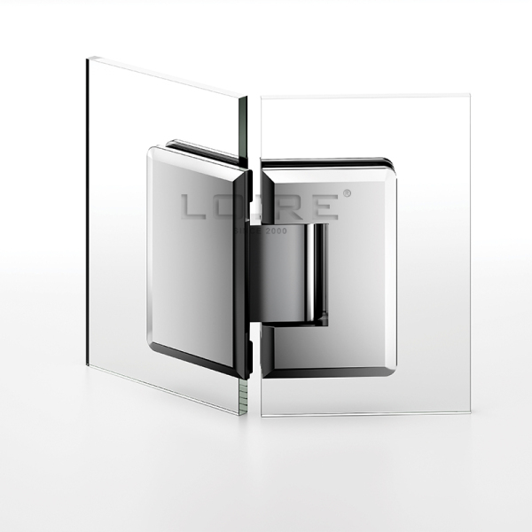 Standard Duty Shower Hinges Glass to Glass 135 Degree Glass Clamp Shower Room Door Hinge Shower Hardware L-2114