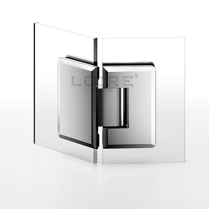 Standard Duty Shower Hinges Glass to Glass 135 Degree Glass Clamp Shower Room Door Hinge Shower Hardware L-2114