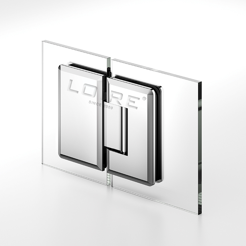 Standard Duty Shower Hinges Glass to Glass 180 Degree Bathroom Door Hinge China Factory Suppliers L-2113