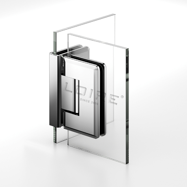 Standard Duty Shower Hinges Glass to Glass 90 degree Glass Clamp Glass Door Hinge L-2115