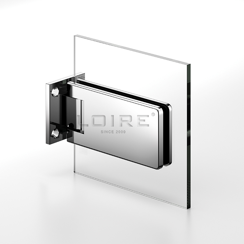 Standard Duty Shower Hinges Wall to Glass Wall Mount Full Back Plate Shower Door Hinge L-2141