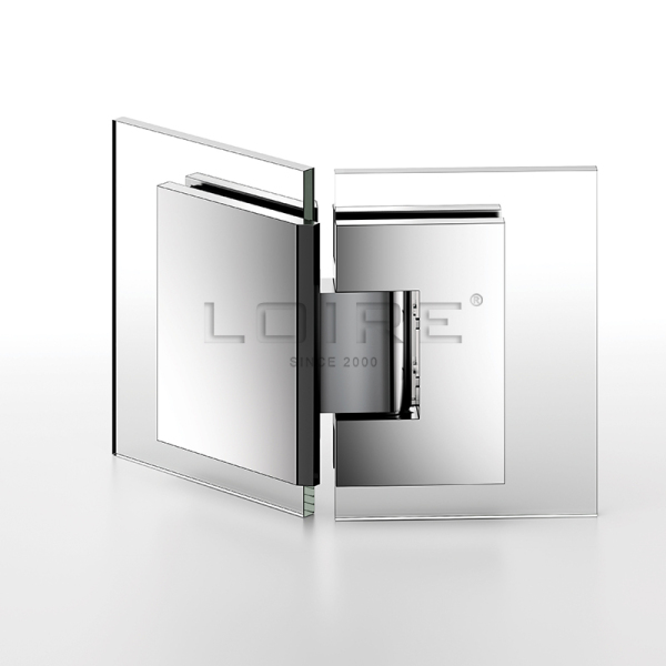 Standard Duty Shower Hinges With Covers Glass Fittings Brass Door Hinge L-5104