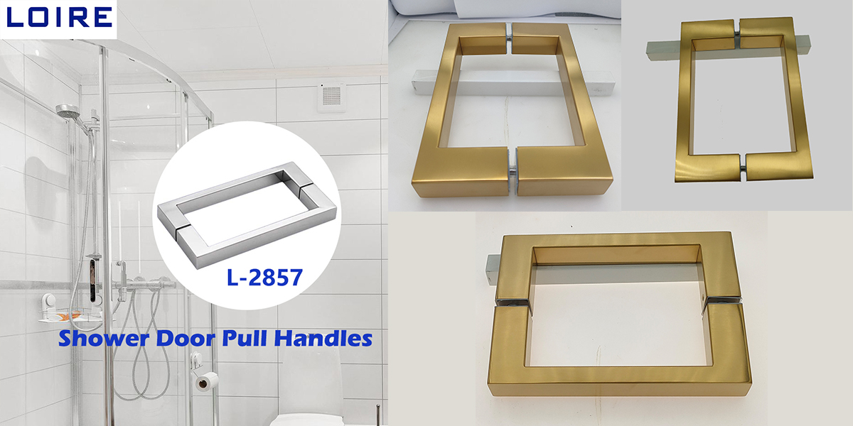 shower glass pull handles