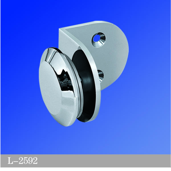 beveled edge shower glass clamps