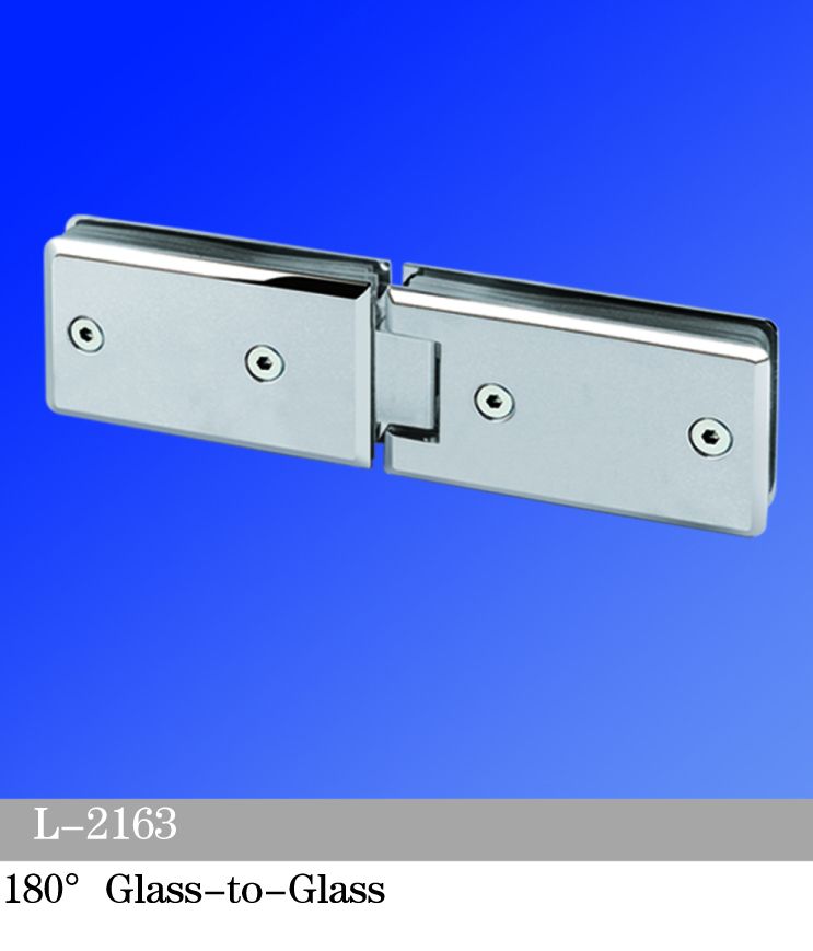 Standard Duty Shower Hinges 180° Glass-to-Glass L-2163