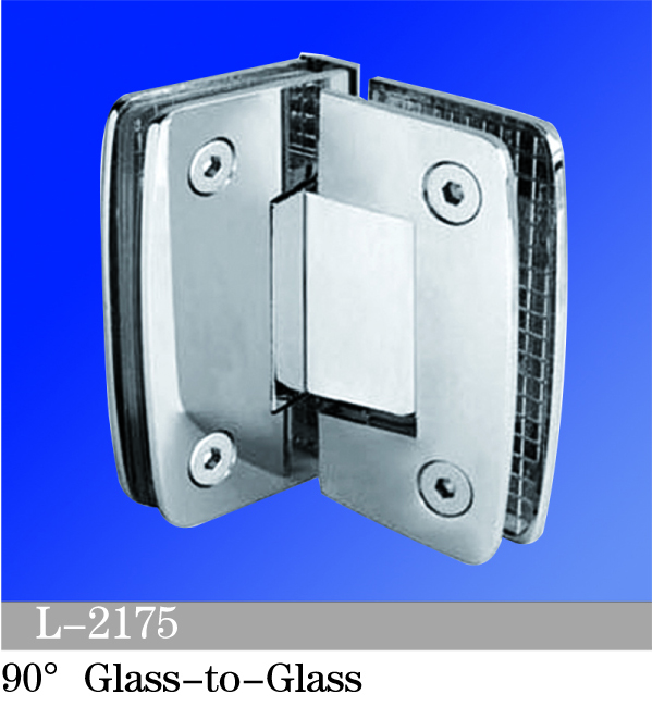 Standard Duty Shower Hinges 90° Glass-to-Glass L-2175