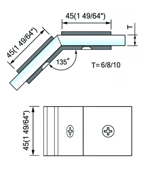 Adjustable Glass Clamps