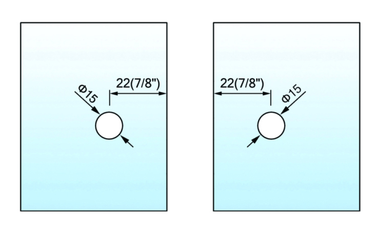 shower door glass clamps