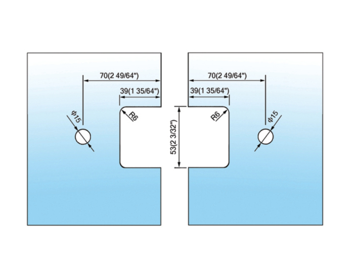 Standard Duty Shower Hinges L-2155