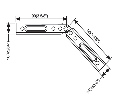 Shower Door Header Kits Accessories Heavy Duty Adjustable Bracket L-2793