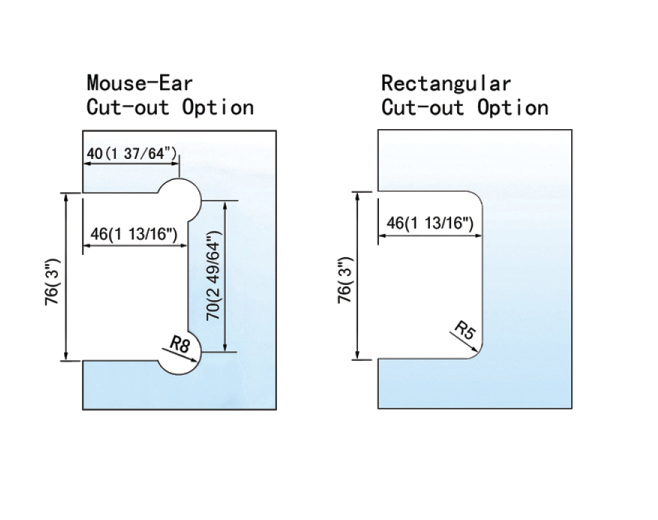 Heavy Duty Shower Hinges Wall To Glass For Glass Bathroom Door With Back Plate L-5117