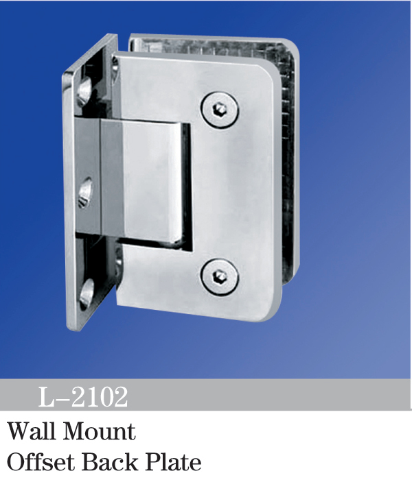 Standard Duty Shower Hinges Wall Mount 90° Glass Clamp Half Back Plate Factory Direct Sell Door Hinge L-2102