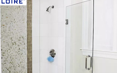 Discuss popular finishes of shower hardware and their impact on overall look