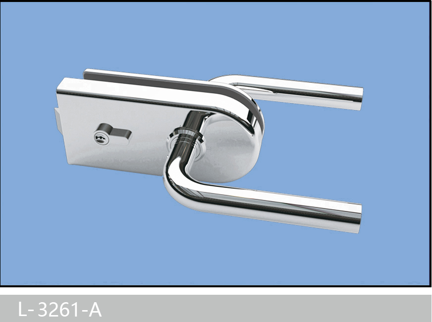 Glass Door Locks With Level Handles Hot Selling Glass Door Lock L-3261A