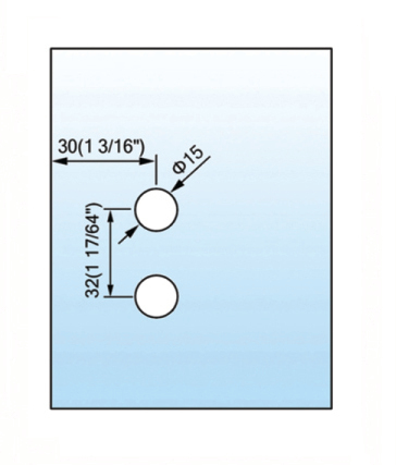 Standard Duty Shower Hinges Wall to Glass Shower  Hinge L-2431