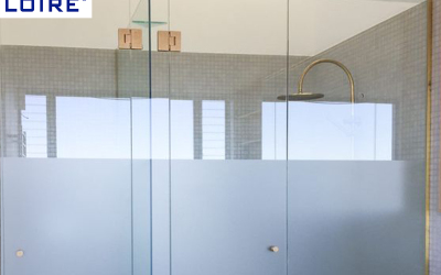 What is the maximum height of a frameless glass shower door?