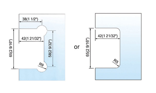 Standard Duty Shower Hinges With Covers Wall to Glass Bathroom Door Clamps L-5102