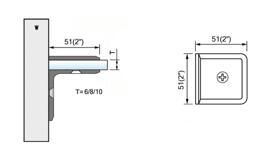 Beveled Edge Shower Glass Clamps Wall To Glass Brass Glass Connector L-2612