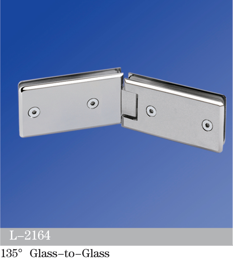 Standard Duty Shower Hinges 135° Glass-to-Glass L-2164