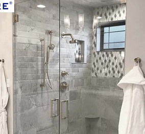 Offset Back Plate Shower Hinge vs. Full Back Plate Shower Hinge